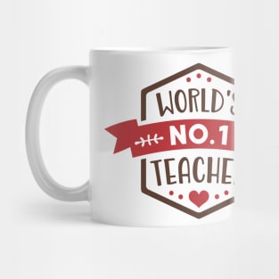 World's Number One Teacher Mug